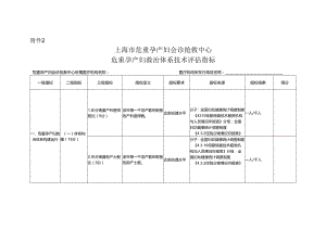 上海市危重孕产妇会诊抢救中心 危重孕产妇救治体系技术评估指标.docx