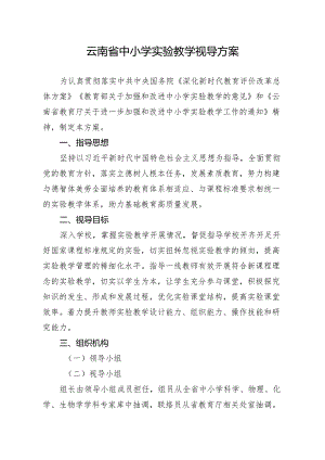 云南省中小学实验教学视导方案.docx