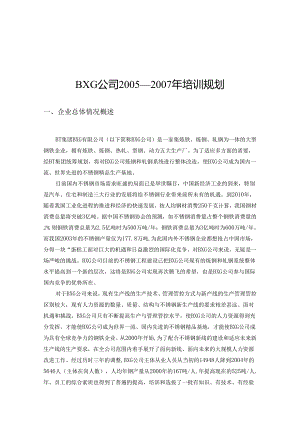 XX企业年度培训规划.docx
