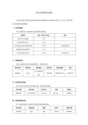 安全员需要的表格.docx