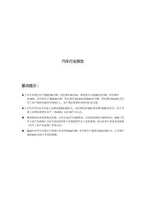 XX年汽车行业报告.docx
