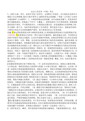 社会工作实务（中级）考点.docx