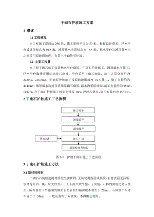 干砌石护坡施工方案1.doc