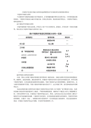干熄焦炉各部位用耐火材料的选择配置及炉衬易损部位的损毁机理探讨.docx