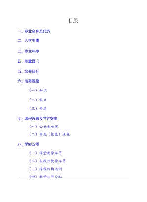 职业技术学院《大数据技术》专业人才培养方案.docx
