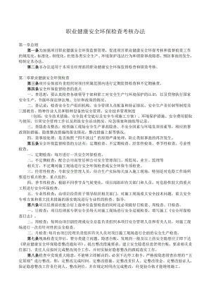 职业健康安全环保检查考核办法.docx