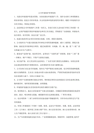 公司环境保护管理制度.docx