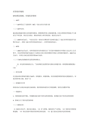 世贸组织规则复习提纲.docx