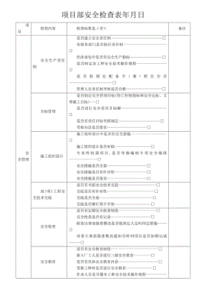 建筑施工现场安全检查表1.doc