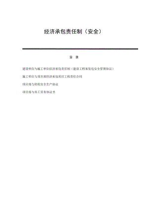 建设单位与施工单位经济承包责任制承发包安全管理协议.doc