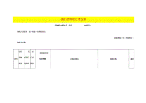 出口货物收汇情况登记表模板.docx