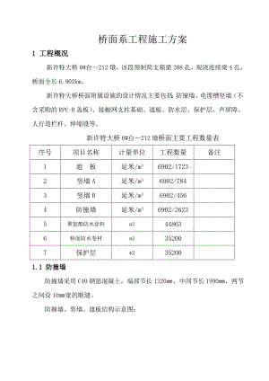 新许特大桥桥面系施工方案.doc