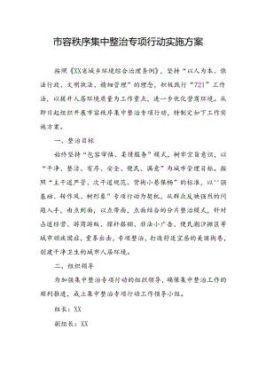 市容秩序集中整治专项行动实施方案.docx