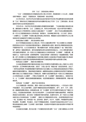 打好“三北”工程攻坚战心得体会1.docx
