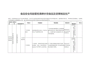 食品安全风险管控清单炒货食品及坚果制品生产.docx