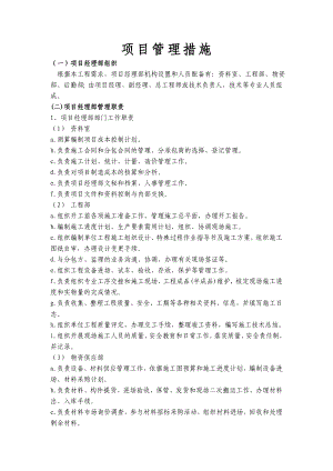 施工现场项目管理措施.doc