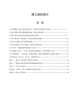 景观绿化工程冷却水池施工组织设计.doc