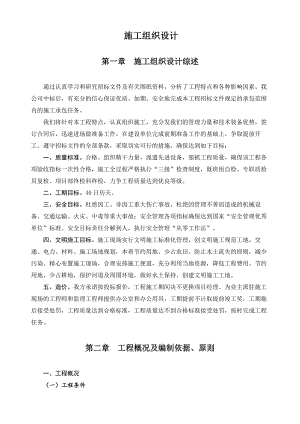 施工组织设计(河道治理).doc