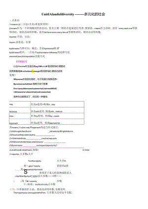 Unit1-A-land-of-diversity基础知识-新人教版选修8.docx