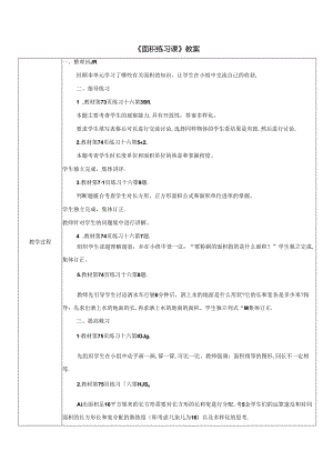 《面积练习课》精品教案.docx