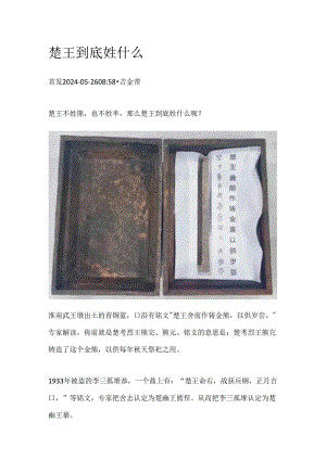 楚王到底姓什么.docx
