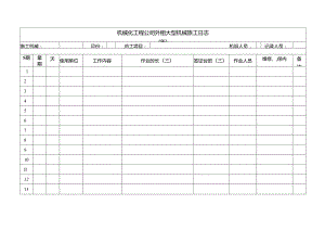 机械化工程公司外租大型机械施工日志.docx