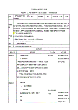 4.1人机互动学科学 一起认识传感器 教案 辽海版综合实践活动九年级下册.docx