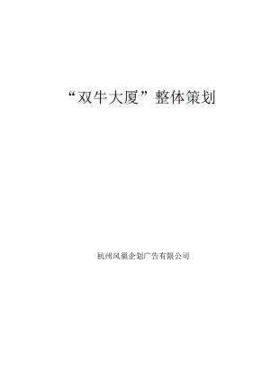 “双牛大厦”整体策划案.docx