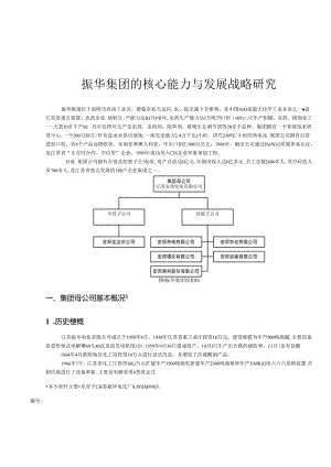 某集团的核心能力与发展战略研究分析.docx