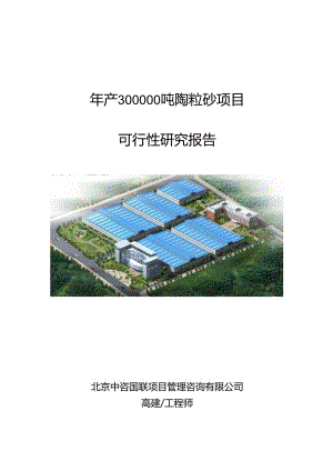 年产300000吨陶粒砂项目立项申请报告书.docx