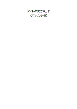 L公司ERP实施方案分析MBA论文.docx