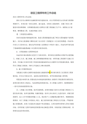 项目工程师年终工作总结.docx