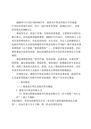 一般中毒窒息事故调查报告（word版）.docx