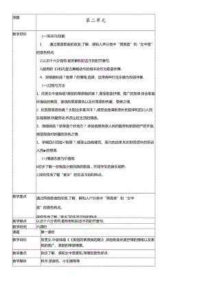 三年级下音乐教案第二单元_沪教版.docx