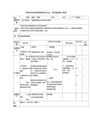 小学体育教学：多种形式的传接球的练习方法.docx