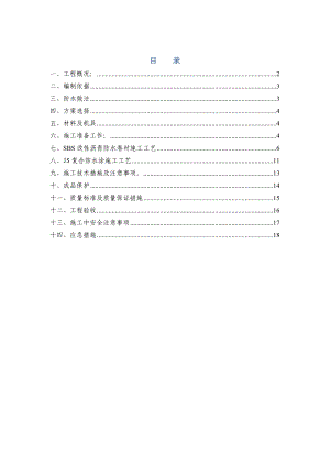 标段防水工程施工专项方案.doc