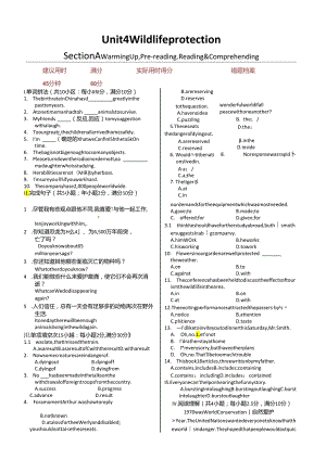 Unit4WildlifeprotectionWarmingUp,Pre-reading,Reading.docx