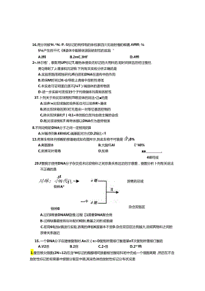 DNA复制、放射性同位素标记与细胞分裂.docx