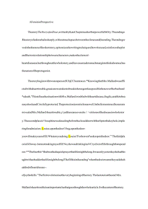 The-story-of-an-hour-英文鉴赏.docx