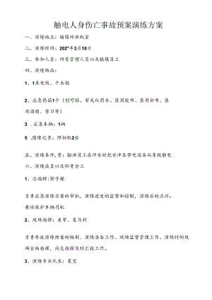 触电现场处置演练方案.docx