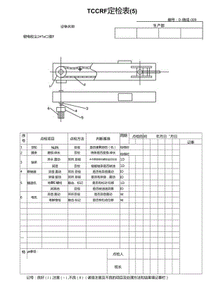 窑电收尘2#TCC 2#RF tcc RF定检表.docx