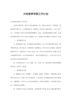 大班春季学期工作计划.docx