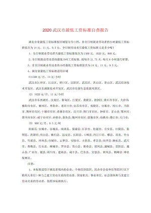 2024武汉市最低工资标准自查报告.docx