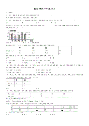 鲁教版（五四制）八年级上册第三章数据的分析单元检测.docx