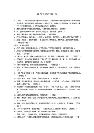 课内文化常识汇总（终稿）.docx