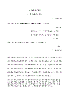 道路排水改造工程施工组织设计.docx