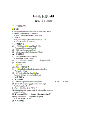 6B Unit7考点精练.docx