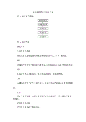 钢结构除锈油漆施工方案 .docx