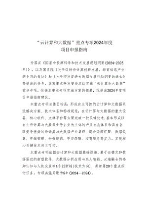 云计算和大数据重点专项2024年度.docx