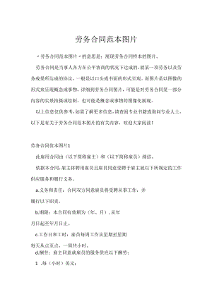 劳务合同范本图片.docx